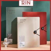 Bìa sổ tay nhựa  Bìa gáy còng Retro colors có thể thay lõi, ruột sổ  nhiều size - Size A4 - 30 lỗ - Nâu