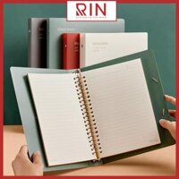 Bìa sổ tay nhựa  Bìa gáy còng Retro colors có thể thay lõi, ruột sổ  nhiều size - Size B5 - 26 lỗ - Đỏ