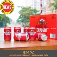Bia SOUTHERN MILLS DRAUGHT Úc 330ml x 30 lon
