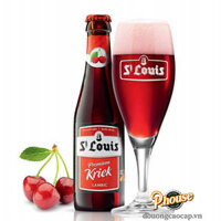 Bia St Louis Premium Kriek 3,2% – Chai 250ml – Thùng 24 Chai – Bia Trái Cây