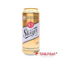 Bia Steiger 12% Light Lager lon 500ml