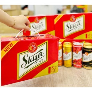Bia Steiger 500ml – xách 8 chai