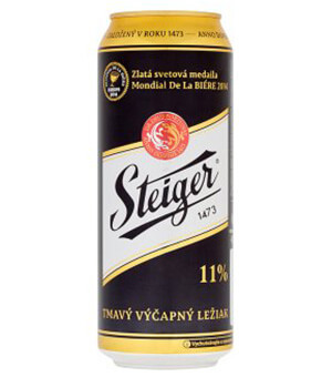 Bia Steiger đen 11° Dark Lager – Thùng 24 lon 500ml