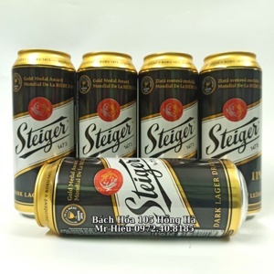 Bia Steiger đen 11° Dark Lager – Thùng 24 lon 500ml