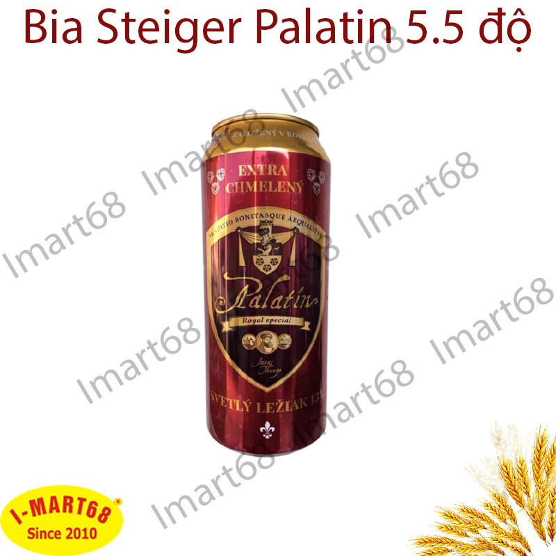 Bia Steiger Palatin 5,5% Tiệp – thùng 24 lon 500ml