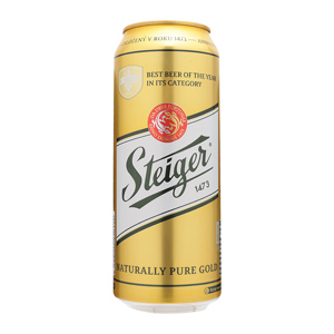 Bia Steiger vàng 12° - Gold Lager, lon 500ml