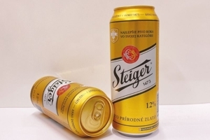 Bia Steiger vàng 12° - Gold Lager, lon 500ml