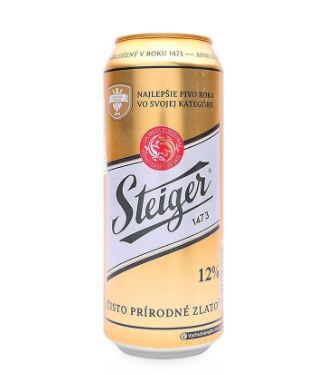 Bia Steiger vàng 12° Gold Lager – Thùng 24 lon 500ml