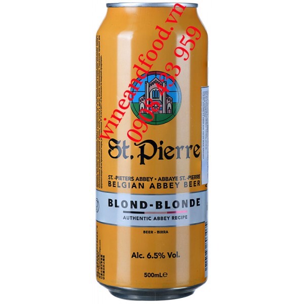 Bia St.Pierre Blond 6.5% Thùng 24 lon 500ml