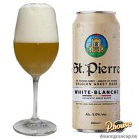 Bia St.Pierre White 5% – Lon 500ml – Thùng 24 Lon