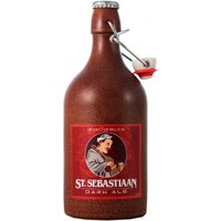 Bia sứ Bỉ ST Sebastiaan Dark Ale 6,9%vol chai 500ml x 6 chai  nhập khẩu Bỉ nguyên thùng
