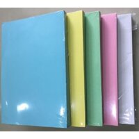 Bìa thái màu khổ A4/A3/F3 định lượng 180gsm đóng bìa tài liệu, sách vở văn phòng phẩm