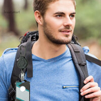 Bìa Thẻ Huy Hiệu Cuộn Dây Ngoài Trời Tay Thẻ An Toàn Id Của Bạn Với Hạng Nặng Có Thể Thu Vào Huy Hiệu Cuộn Dây Thiết Kế Chống Mất Carabiner Móc Chìa Khóa Cứng Cho Công Việc