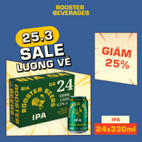 Bia thủ công | Rooster Beers IPA (Bia Gà IPA) Thùng 24 Lon x 330ml