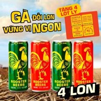 Bia thủ công | Rooster Beers Lốc 4 Lon Pale và IPA Mix x 330ml