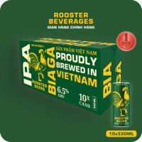 Bia thủ công | Rooster Beers (Bia Gà) IPA thùng 10 lon cao - sleek can