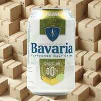 Bia Thuần Chay KHÔNG độ BAVARIA Vị Gừng Chanh - 330ml (Thùng 24 Lon)