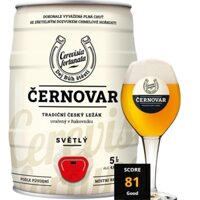 Bia Tiệp Cernovar Light 4,9% - Bom 5 lit - Thùng 2