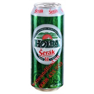 Bia Tiệp Holba Serak 4.7% thùng 24 lon 500ml