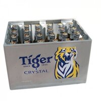 Bia Tiger Bạc CHAI Crystal 330 ml - Két