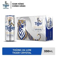 Bia Tiger bạc lon cao, thùng (20*330ml, 4.6%).