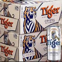 Bia Tiger Crystal Bạc 4.2%vol thùng 24 lon 330ml