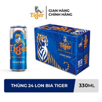 BIA TIGER nâu 24 lon
