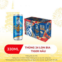 Bia TIGER Nâu 330ml - Nồng độ cồn 5% (Thùng 24 lon) (Date xa)