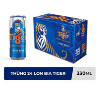 Bia Tiger – Thùng 24 Lon Cao x 330ml