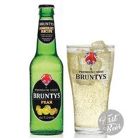 Bia Trái Cây Bruntys Cider Hương Lê – 5.2% – Chai 330ml -Thùng 24 Chai