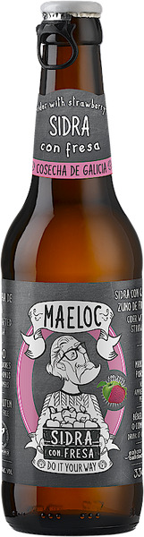Bia trái cây Maeloc táo dâu 4.0% Chai 330ml