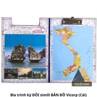 Bìa trình ký ĐÔI simili BẢN ĐỒ Vicorp - bìa trình kí