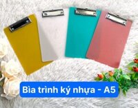 BÌA TRÌNH KÝ NHỰA A5