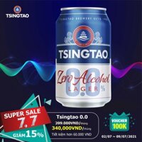 Bia Tsingtao 0.0% Độ cồn - Thùng 24 lon 330ml