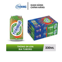 Bia Tuborg lon 330ml - Thùng 24 lon (có khuyến mãi)