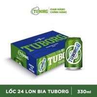Bia TUBORG thùng 24 lon 330ml, bia chính hãng thương hiệu 100%