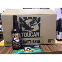 Bia Tươi Thủ Công Mạch Nha Mật Ong Toucan Golden Pilsner 1 thùng x 24 chai x 330ml