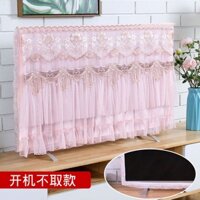 Bìa TV 55 inch Màn hình LCD siêu mỏng/Chống bụi/Chống bẩn/42 inch Kiểu máy tính để bàn 43 inch Treo chung 2023 Trang trí nhà mới Bắc Âu Luxury Lace Vải 50 inch/65 inch Bìa chống bụi cho TV