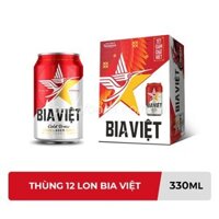 Bia Việt thùng 12 lon 330ml - Sản phẩm của Heineken