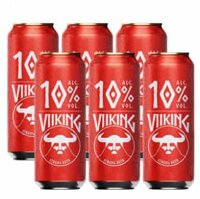 Bia ViiKing đỏ 10% vol – lon 500 ml nhập khẩu nguyên thùng 24 lon từ Đức