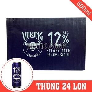 Bia Viiking Strong 12% Đức – 24 lon 500ml