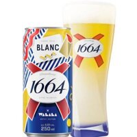 Bia VN Kronenbourg 1664 Blanc Xuân 2026 5,0% - Lon 250ml - Thùng 24