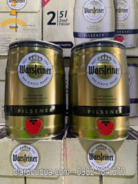 Bia Warsteiner Pilsener Premium 4.8% bom 5 lít giá rẻ Hà Nội