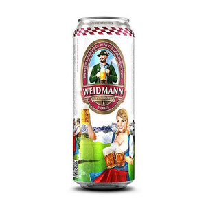 Bia Weidmann Hefeweissbier Dunkel 5% Đức – 24 lon 500ml