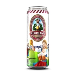 Bia Weidmann Hefeweissbier Dunkel 5% Đức – 24 lon 500ml