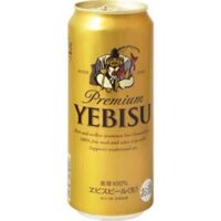 Bia Yebisu Premium vàng Nhật Bản 5% vol lon 500ml