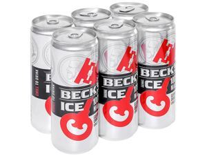 Bia Beck's Ice pack 6 lon x 330ml