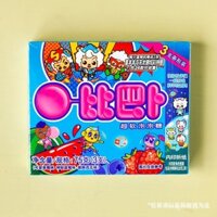 Bibab Big Bubble Gum Magic Combo 75g Dâu Tây Hương vị Dưa hấu Kẹo trẻ em Thời thơ ấu Món ăn vặt hoài cổ