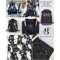 [BibonKid] Áo khoác bomber ZARA_AUTH lót lông 1.5y đến 5y ĐỌC KỸ LƯU Ý Ạ