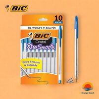 BIC Cristal Siêu Mượt / Bút Bi 1.0mm / Lốc 10 Cây